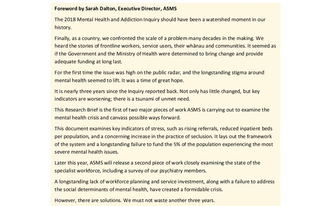 What price mental health research brief Issue 29